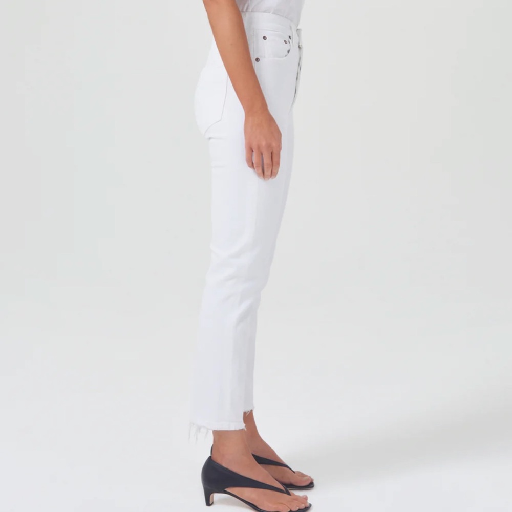 Agolde Riley High Rise Straight Crop Jeans - Picture 7 of 7